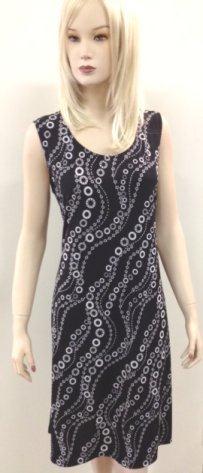Black Circle Swing Dress
