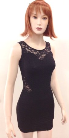 Black Lace Mini Dress