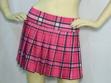 Hot Pink Stretch Plaid
