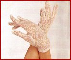 Stretch lace hand gloves