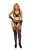 Crochet Net Pantyhose Set
