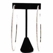 Dazzling Extra Large Rhinestone Hoops