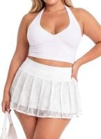 Flirty Lace Mini With Built In Shorts Assorted Colors