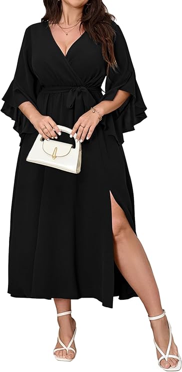 Long Cocktail Dress With V-Neck: Crossdressing, Transgender and Crossdresser  Clothing and Accessories