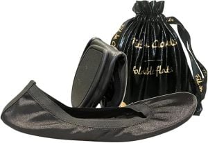 Satin Ballet Flats In A Bag