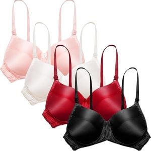 Four Pack Silk Bras