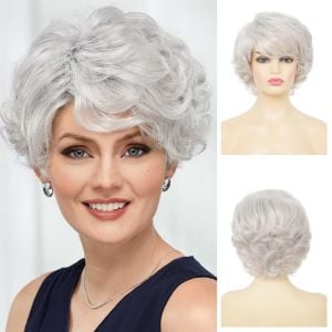 Pixie Cut Gray Wig