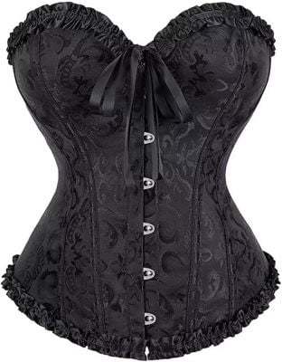 Floral Brocade Princess Bustier Cincher