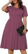 Pleated Midi Dress Assorted Colors