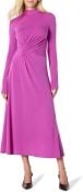 Fuchsia Form Fitting Maxi Dress