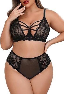 Lace Bra And Panty Set Asst. Colors