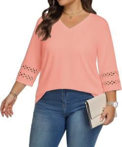 Long Sleeve Summer Blouse With Detail Sleeves Assorted Colors
