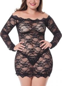 Lace Mini Babydoll Dress