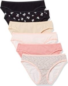 6 Pack Cotton Bikini Panties