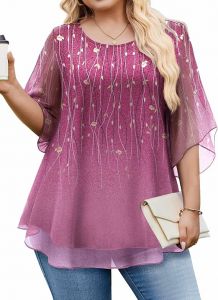 Double Layer Blouse Assorted Colors