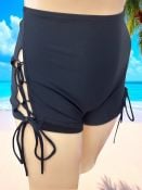 Black Tie Side Booty Shorts