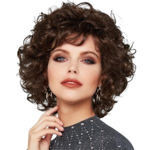 Short Brown Curly Bob