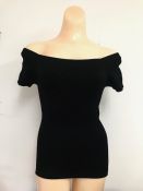 Off Shoulder Black Top