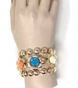 Triple Flower Bracelet
