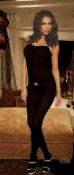 Opaque Bodystocking With Spaghetti Straps