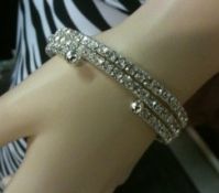 Adjustable Rhinestone Bracelet