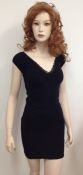 Black Top And Skirt Set Stretchy