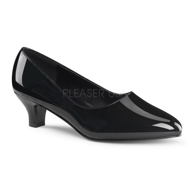 wide width block heel pumps