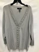 Cable & Gauge Sweater With Embellishments Size 2X