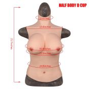 Half Body Breast Suit Sizes C To G Cup