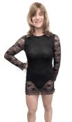 Peek-A-Boo Mini Dress With Bow