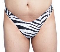 The Ultimate Genital Hiding Gaff Zebra Print