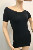 Black Off The Shoulder Stretch Top