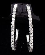 Clip-On Rhinestone Hoops